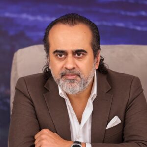 Acharya Prashant, founder of the PrashantAdvait Foundation and teacher of Advaita Vedanta, seated portrait